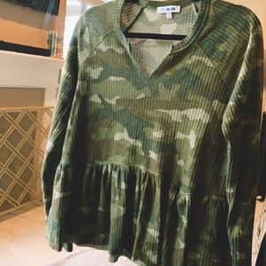 Camo long sleeve shirt